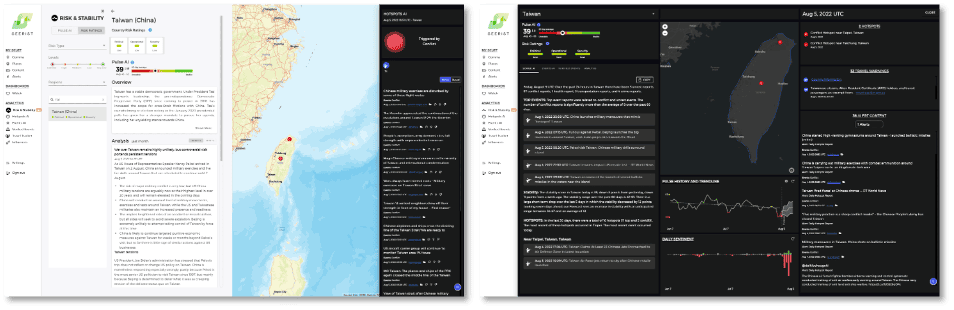 Seerist Platform – Navigating China/Taiwan Tensions with Risk Intelligence Solutions