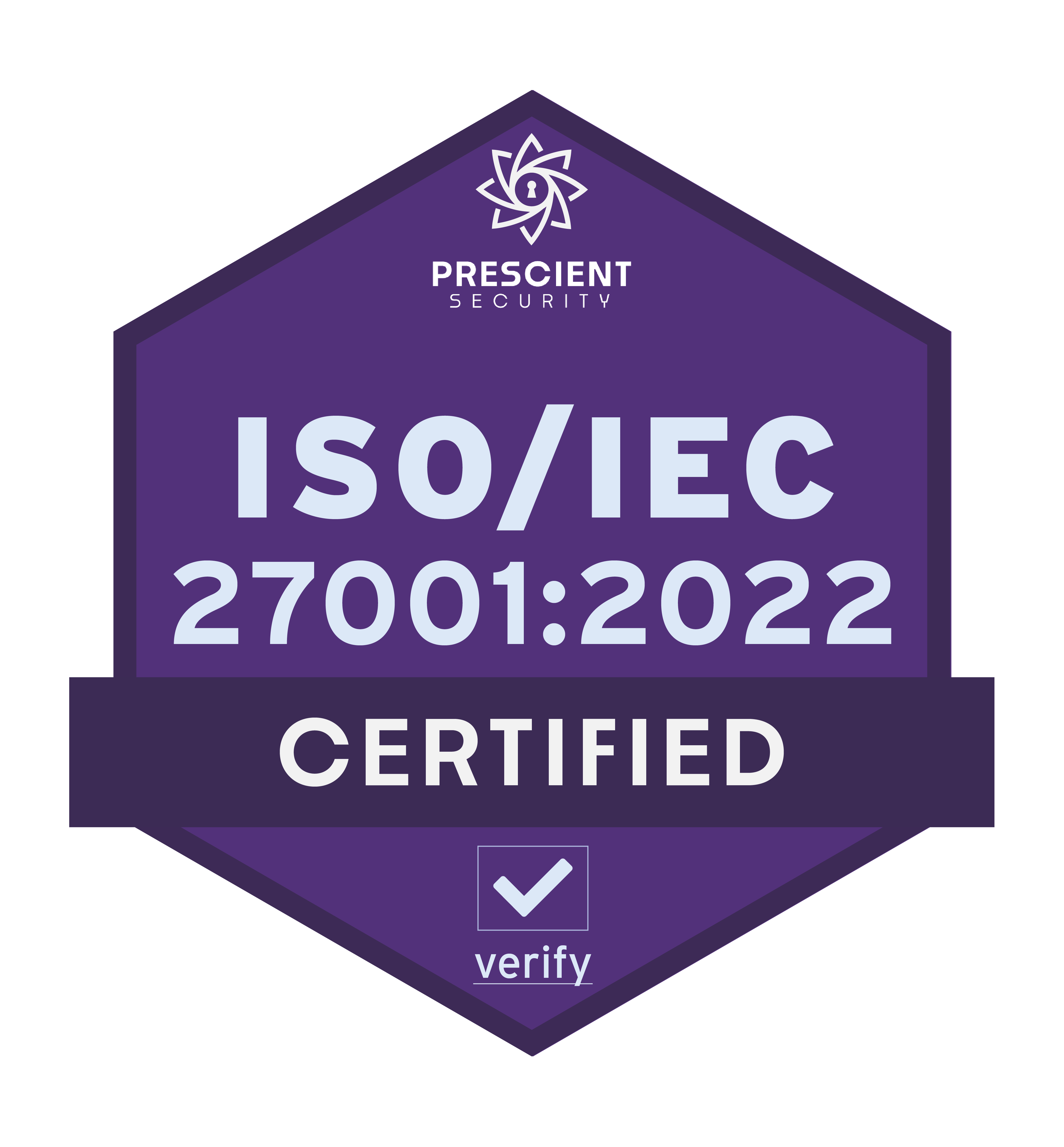 ISO/IEC 27001:2022 certification mark