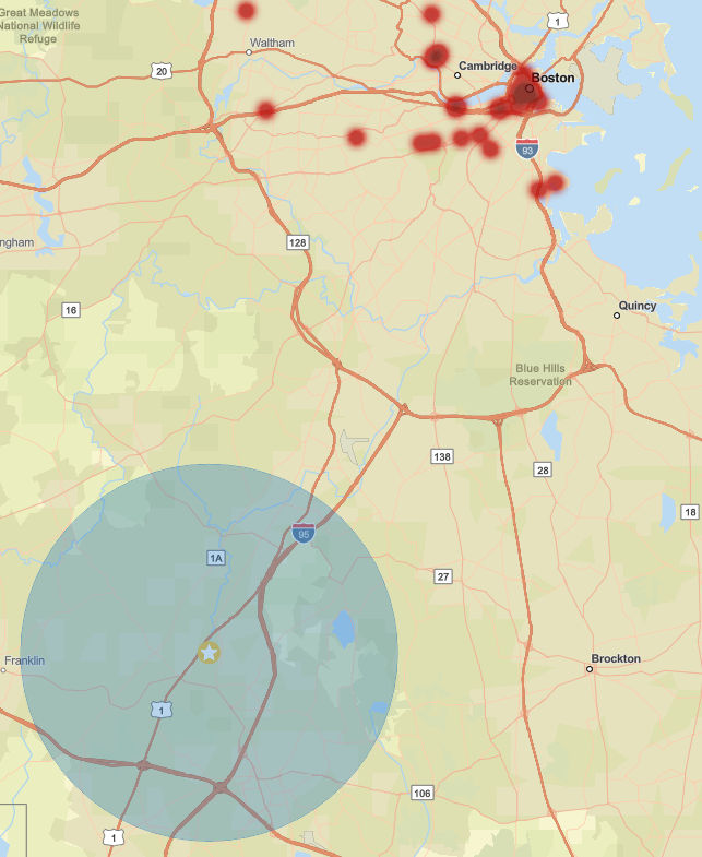 Annotated Seerist heatmap for Boston