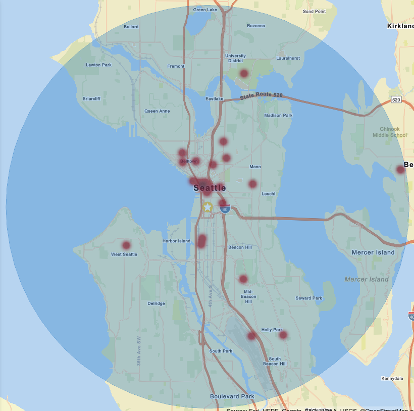 Annotated Seerist heatmap for Seattle